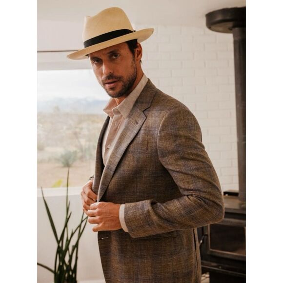Stetson Stetson Center Dent PanamaFedora Hat in Natural Size Small